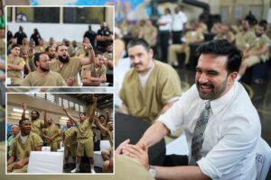 Mamdani takes in World Cup semifinal alongside Rikers Island prisoners during inmate watch party