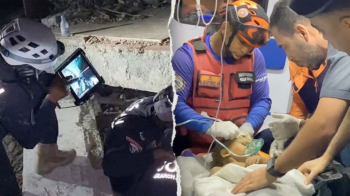 Emergency workers rescued 2-year-old Klieber Moran