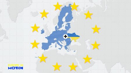 Where does Ukraine's EU bid have the most support?