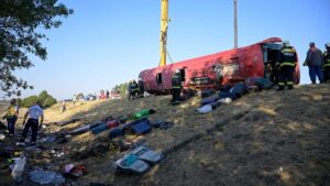 At least 12 people killed in Polish tourist bus crash in Hungary