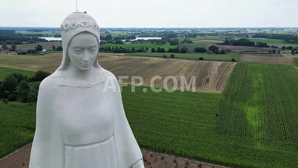 Europe's tallest Virgin Mary statue rises in Polish village