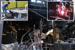 Masked maniac hurls Molotov cocktail into NYC deli as worker left with skin ‘peeling off’: kin