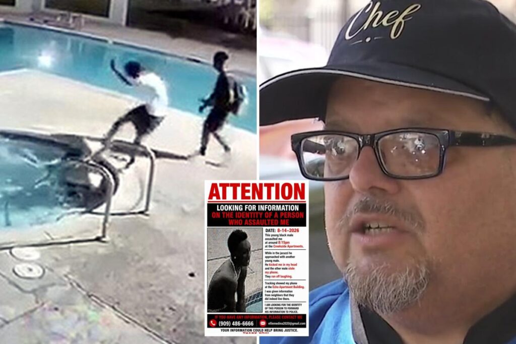 SoCal dad in jacuzzi kicked in head by laughing thugs who rob his $1,000 iPhone