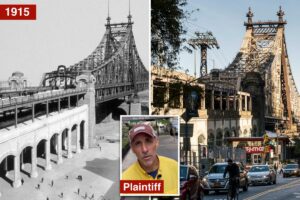 Luxe NYC venue hijacks public plaza under iconic bridge to rake in up to $300K a pop using shocking enforcers: suit