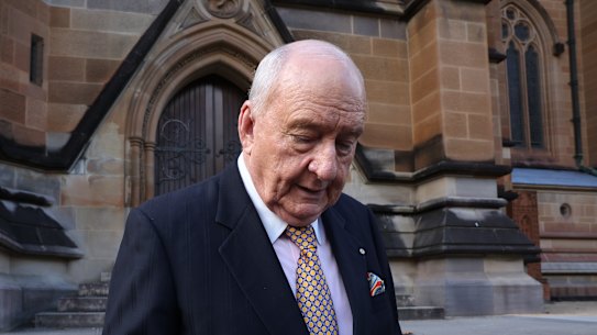 Alan Jones in Sydney this month.