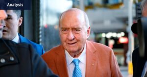 Alan Jones’ former driver has told a court about close encounters with the radio host