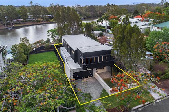A view of the McDougalls’ property with the Arviers’ property in the background after it had been demolished in preparation for the rebuild.
