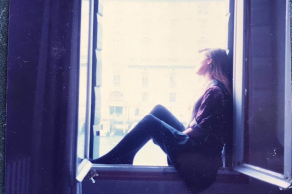Julia Baird in Venice during her own backpacker adventure. 