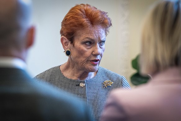 Pauline Hanson has banned certain journalists from One Nation press conferences.