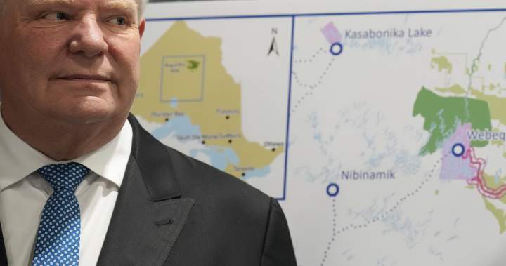 Ford government celebrates construction work on northern Ontario mining roads