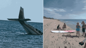 Pilot's self-effacing bravery on display in steering crippled plane clear of tragedy in dramatic water landing