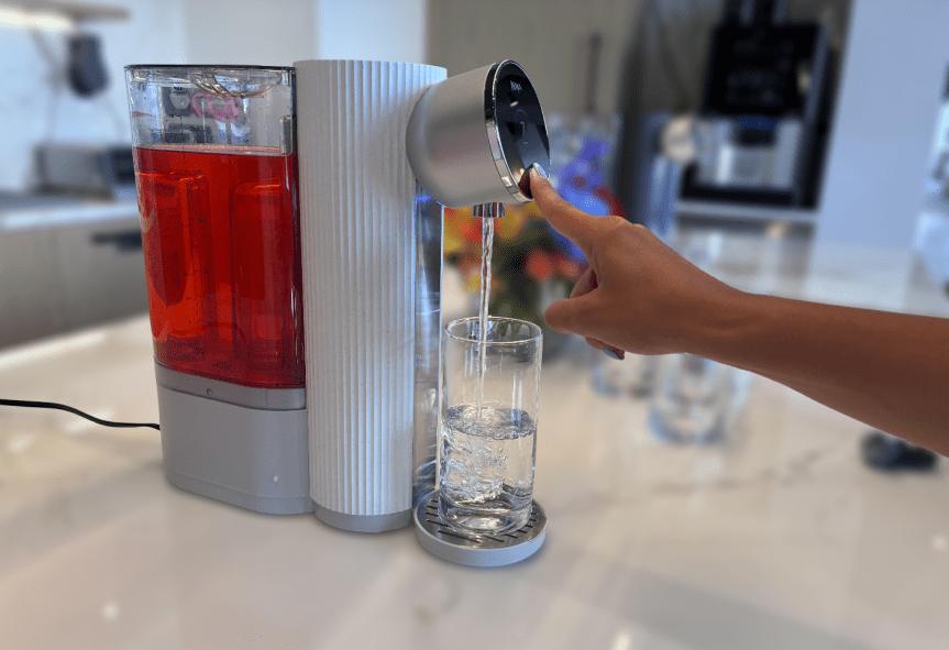 hydra sense filtering red kool aid to clear water