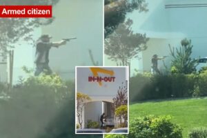 Hero armed citizen opened fire on Idaho In-N-Out gunman, tried to stop shooting that left 2 dead, 7 wounded: harrowing video