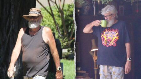 Lynette Hooker’s husband Brian rummages through trash on California streets months after wife’s disappearance