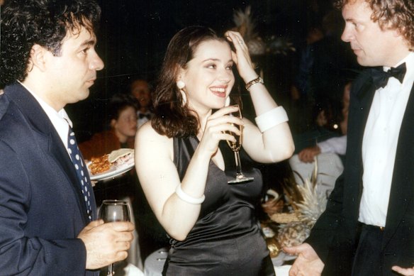 Ralph Carr in 1993 with his former wife, the singer Tina Arena.