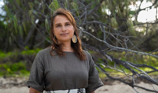 Quandamooka artist Delvene Cockatoo-Collins.