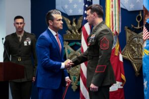 Hegseth upgrades awards for three Abbey Gate Marines — claims Biden failed to do so to cover up military failure