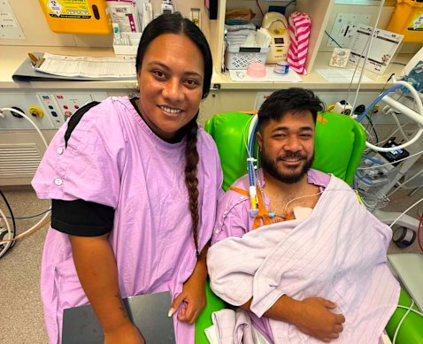 Baby Miracle with proud parents Annrose and Misi.
