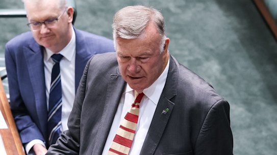 Farrer MP David Farley during his swearing-in on June 2.