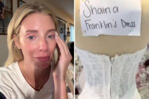 Bride who melted down after California shop posted dress before wedding brutally trolled: ‘Girl, you’re fine’