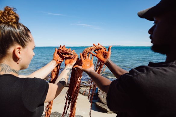 Budla Malu is a First Nations art collective that will be exhibiting at the Point Lookout Bowls Club.