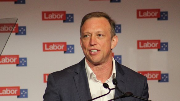 Steven Miles at the 2026 Queensland Labor State Conference on Saturday in Brisbane.