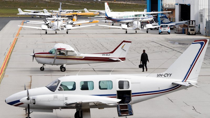 Jandakot Airport reopens after lightning strike damages runway lights