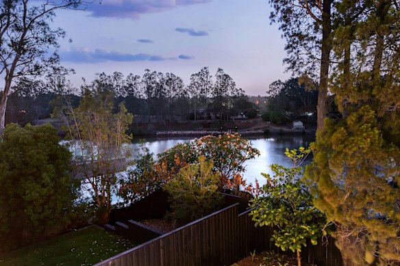 The view of the Brisbane River from the Graceville home of Angus and Alissa McDougall, as it appeared in marketing material in 2019.