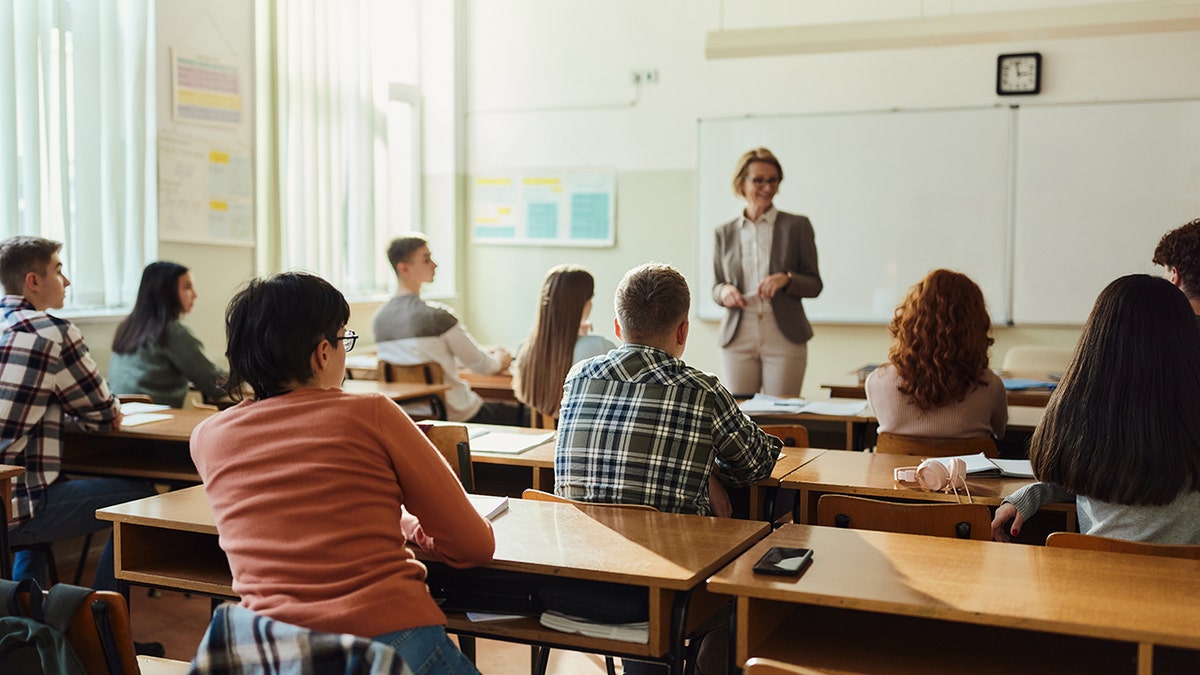 Stock students high school class