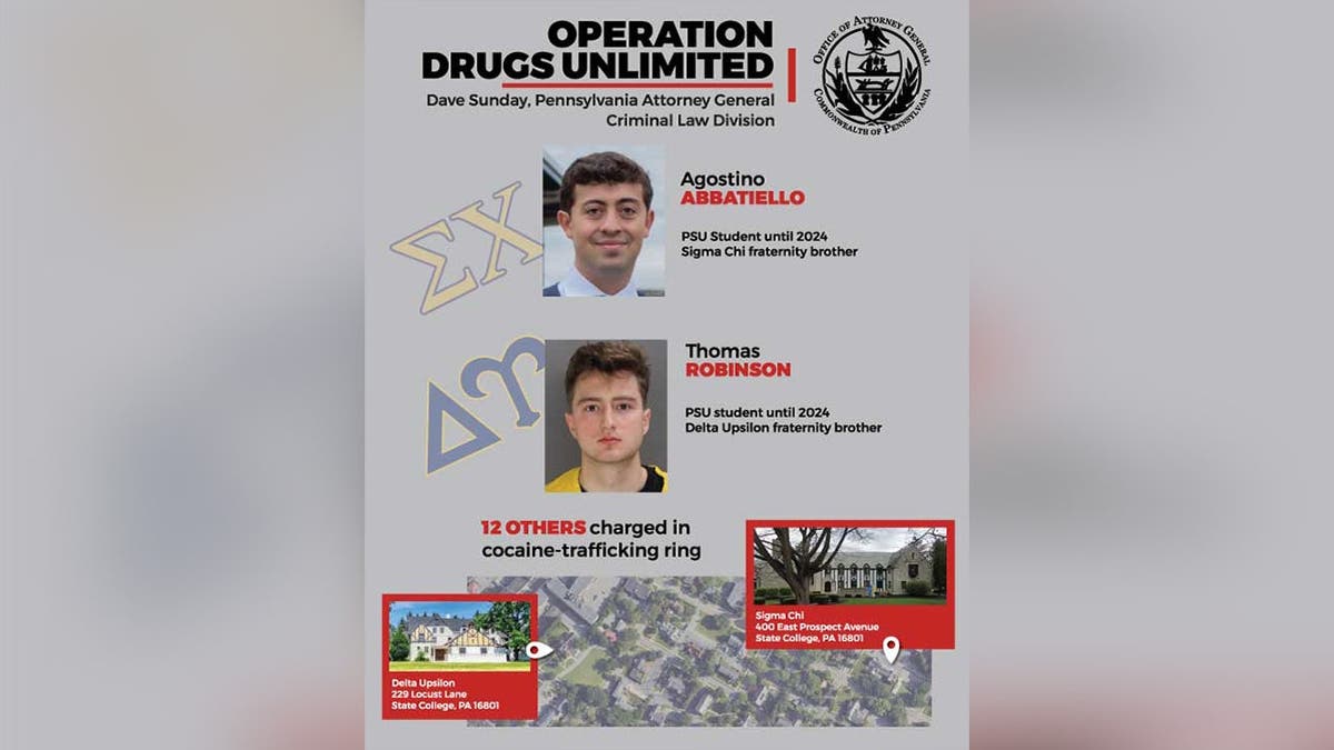 image shows flyer presented at press conference.