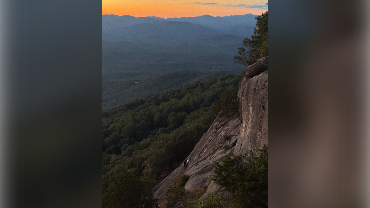 Will Roper and the free climber