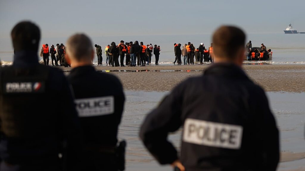 Six arrested in UK rally against migrant boat that spent hours at sea
