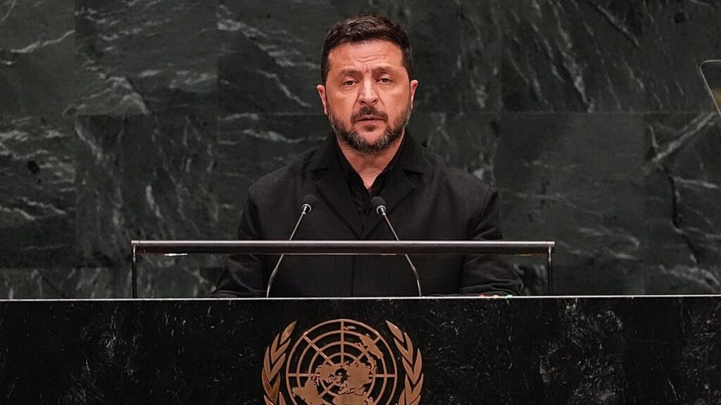 Zelenskyy calls for continued pressure on Russia at UNGA