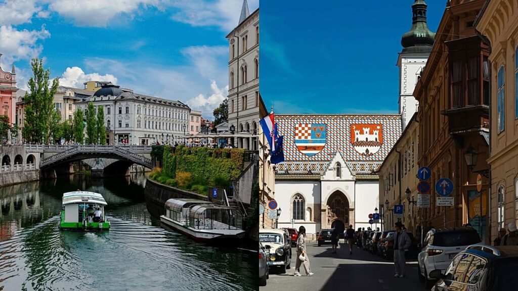 Ljubljana vs Zagreb: How the two Central European capitals compare