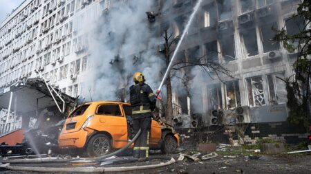 Russia pounds Kyiv with drones hours before Zelenskyy's UN address