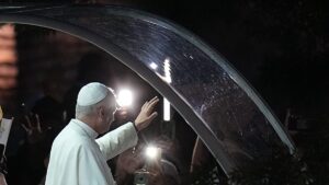 Pope Leo arrives in Lourdes for second leg of France Visit