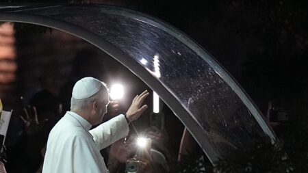 Pope Leo arrives in Lourdes for second leg of France Visit