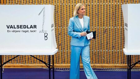 Sweden’s centre-left holds one-seat lead in early results