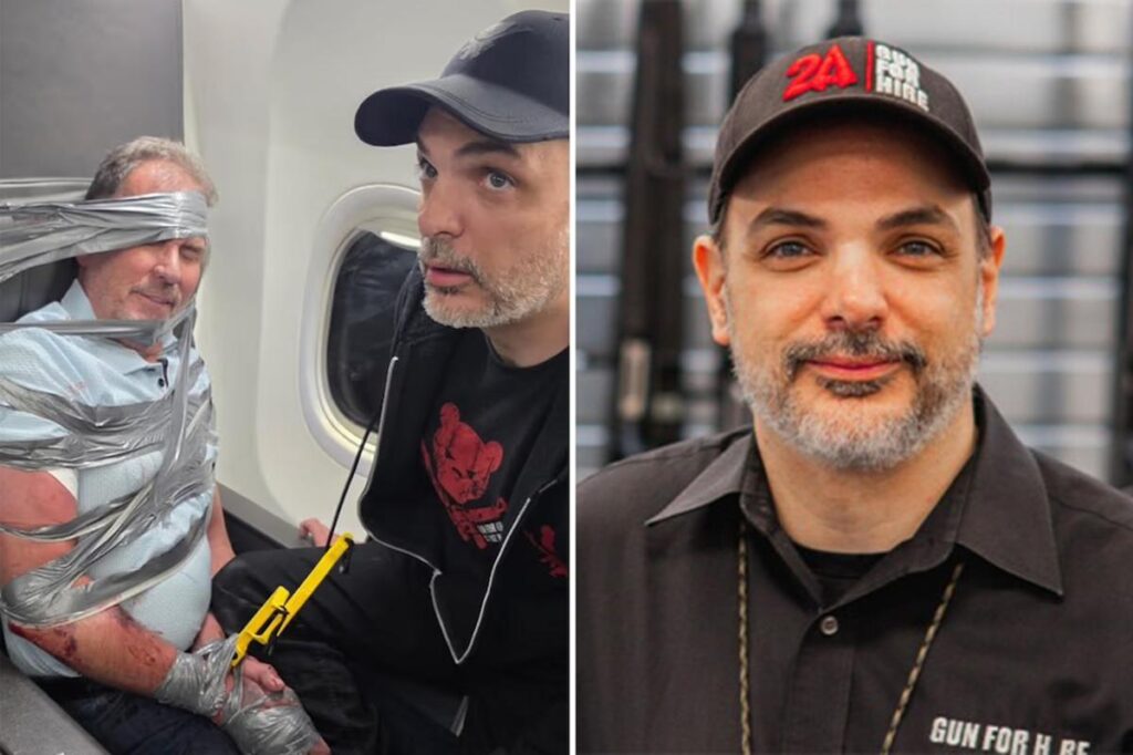NJ gun shop owner ID’d as hero who duct-taped unruly airline passenger — and his clapback to the lunatic was brilliant