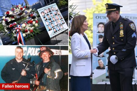 Hero brothers – NYPD detective and FDNY firefighter – killed on 9/11 honored at wreath-laying ceremony