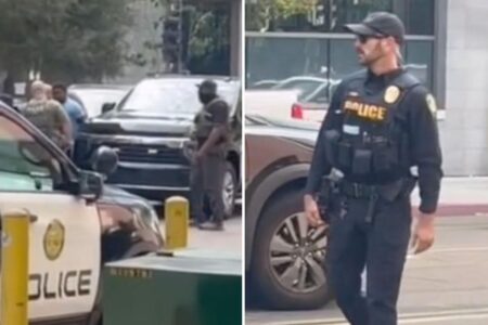 Dramatic moment ICE agents snare college student in California before friend hides from them on campus