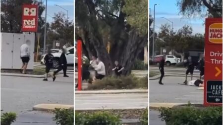 Man attacked, knocked unconscious by teens outside Perth fast food chain