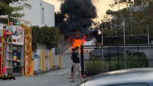 Emergency crews extinguish blaze in South Brisbane car park