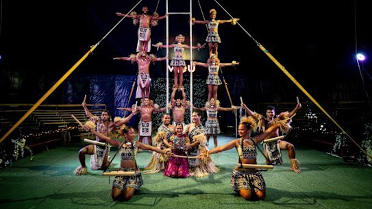 Fijian Flying Circus is in town for Brisbane Festival.