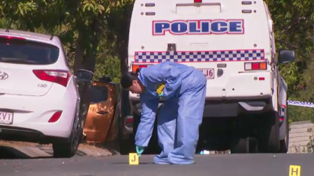 Brisbane police officer reportedly stabbed in neck at home on Bogong Street, Hemmant