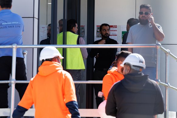 Subcontracters for Bathla’s Pemulwuy site gathered for a meeting with administrators on Tuesday morning,
