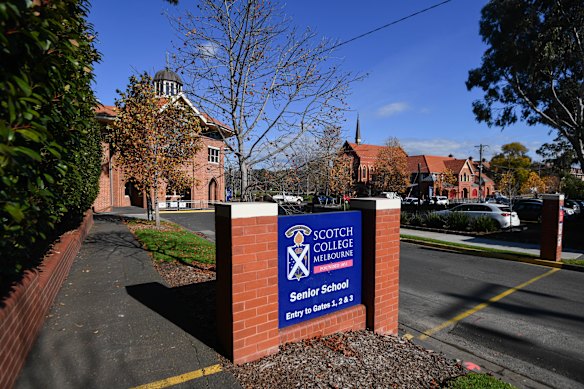 An anti-abortion activist addressed Scotch College boys.