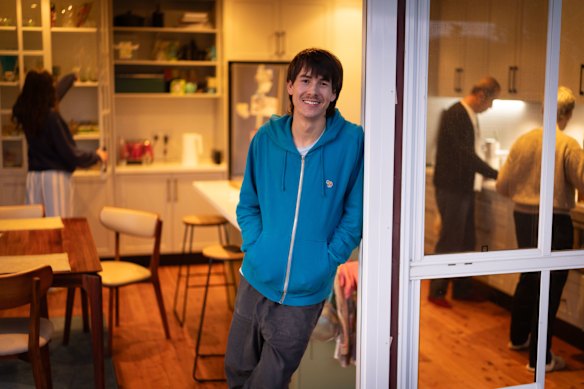 Oliver Mason, 24, lives at home with his parents in Picnic Point. 