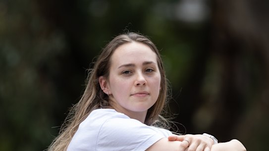 Alice Mika, 26, is battling a Buruli ulcer infection.