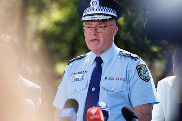 Commissioner Mal Lanyon pledged to boost the number of police on Sydney’s streets.